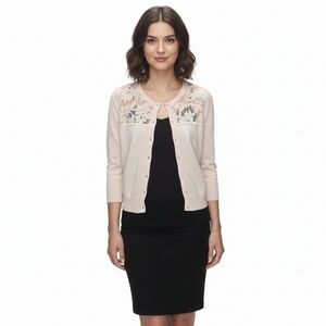 Karl Lagerfeld Pink Cardigan Sweater